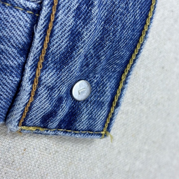 Levi's Virgil Denim Trucker Jacket Type 3 Virgil Abloh Big E - Picture 13 of 16